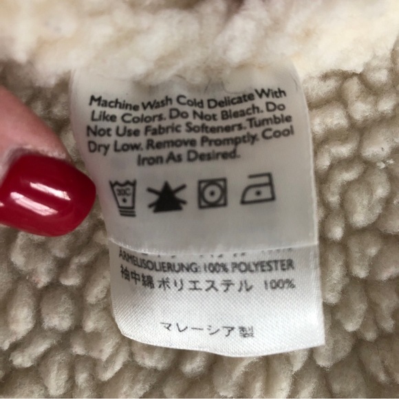 Eddie Bauer Sherpa lined jacket coat XL - Picture 9 of 12